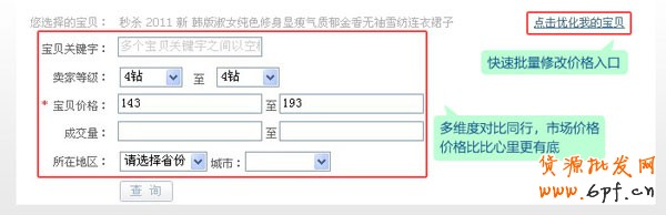 淘寶開店教程之行情參謀功能3