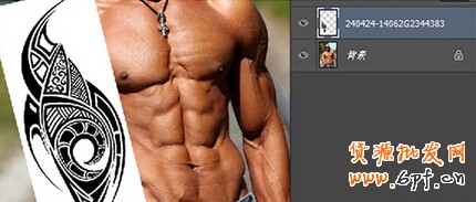 PS制作紋身效果