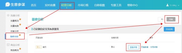 生意參謀裝修分析升級無線個性化首頁