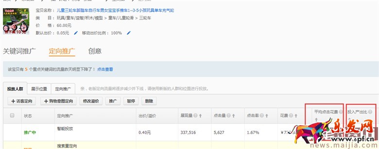 童車超高ROI的直通車優(yōu)化技巧