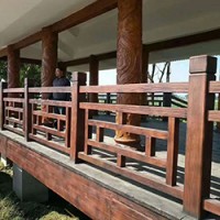 廠家供應水泥仿木護欄窗欞型水泥欄桿