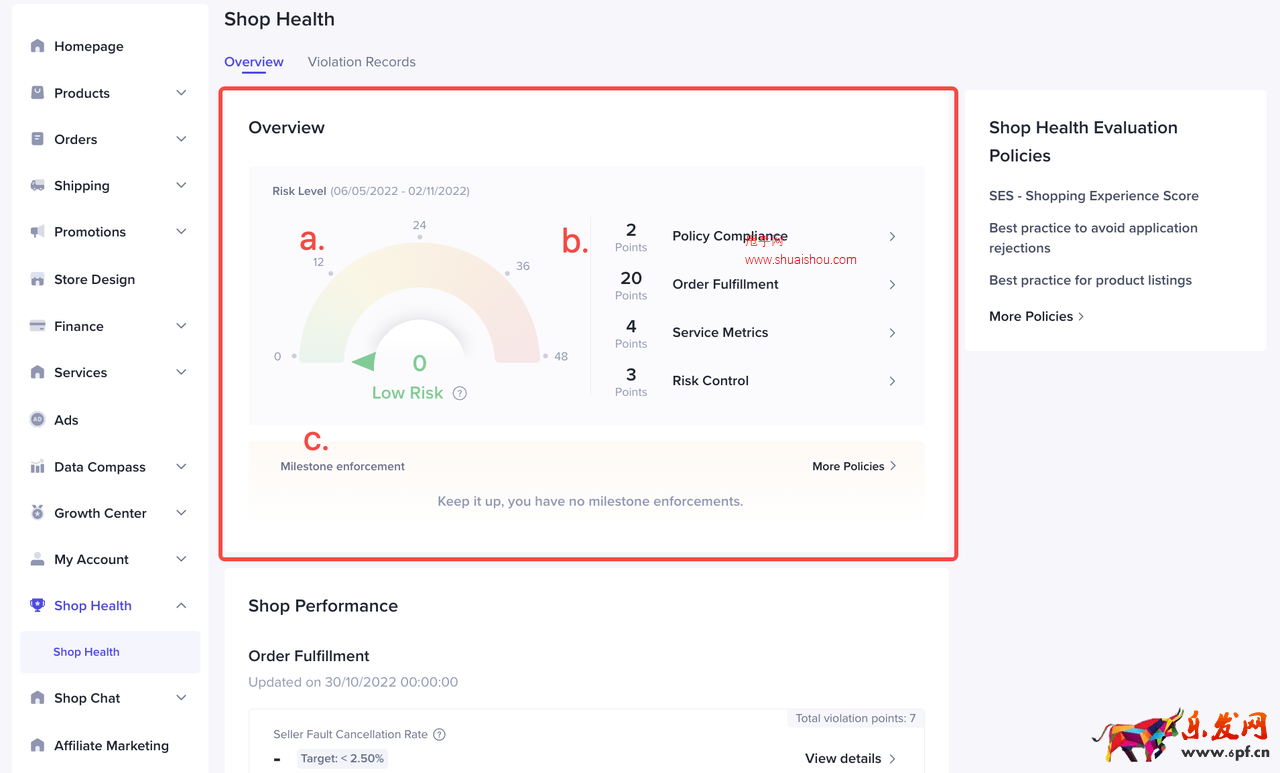 TikTokShop如何查看店鋪的經營評分及違規記錄?