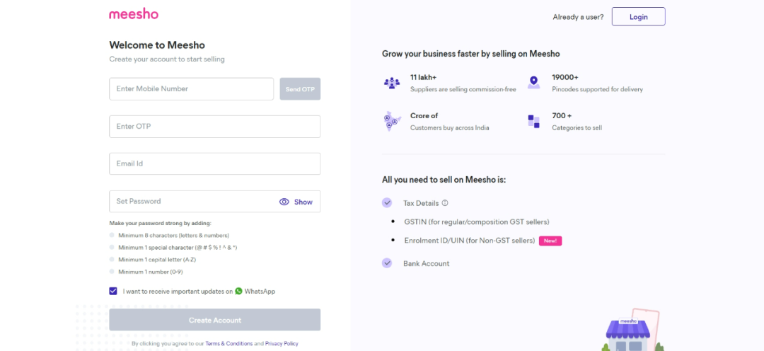 Meesho印度社交電商平臺(Meesho入駐條件流程)